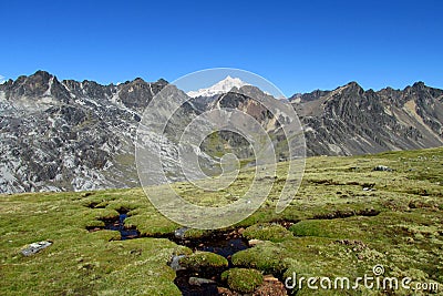 Andes, Cordillera Real, Bolivia Stock Photo