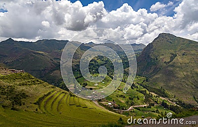 Andes Mountains in Peru Stock Photo