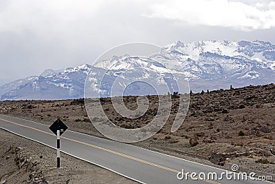 The Andes Mountains Stock Photo