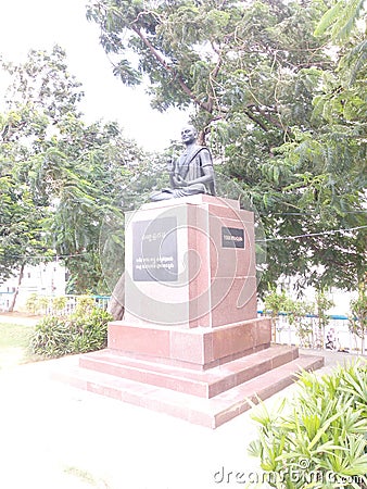 Yerrapragada poet statue Editorial Stock Photo