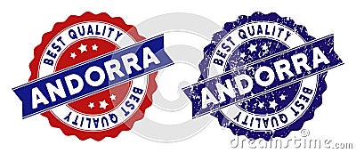 Andorra Best Quality Stamp with Grunge Style Vector Illustration