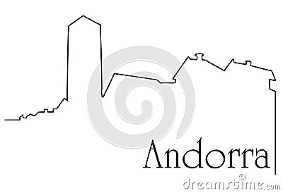 Andorra capital city Vector Illustration