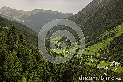 Andorran mountains and valleys Stock Photo