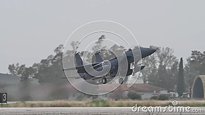 Boeing F-15E Strike Eagle all-weather strike fighter jet United States Air Force Editorial Stock Photo