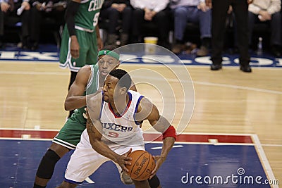 Andre Iguodala & Paul Pierce Editorial Stock Photo