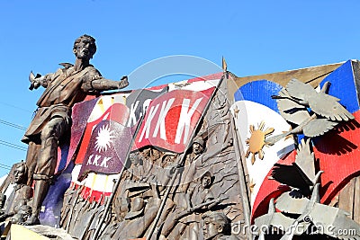 Andres Bonifacio Shrine near Manila City Hall in Philippines Stock Photo