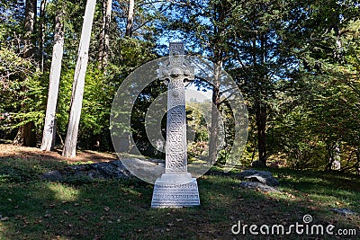 Andrew Carnegie Grave at Sleepy Hollow Cemetery in Sleepy Hollow New York Editorial Stock Photo