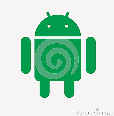 Android Icon Green full color Editorial Stock Photo