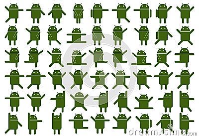 Android Icons Stock Photo