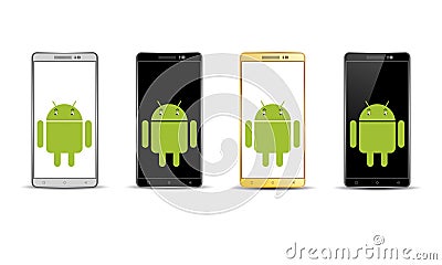 Android Mobile Phone Vector Illustration