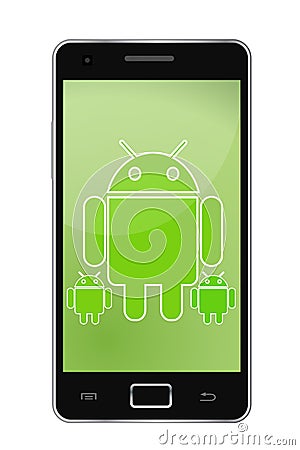 Android phone Vector Illustration