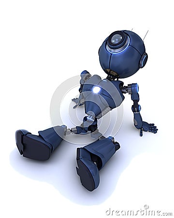 Android relaxing Stock Photo