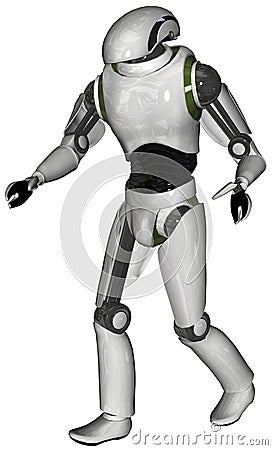 Android Robot Cyborg Illustration Isolated Stock Photo