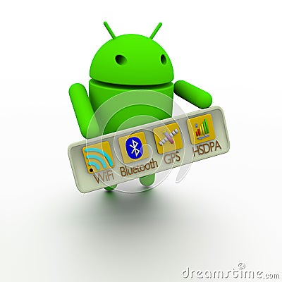 Android Wireless Connectivity Editorial Stock Photo