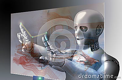 Android computering Stock Photo
