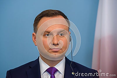 Andrzej Duda, President of Poland Editorial Stock Photo