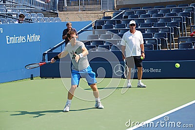 Andy Murray and Ivan Lendl Editorial Stock Photo