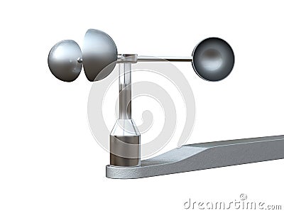 Anemometer, wind speed measuring Stock Photo