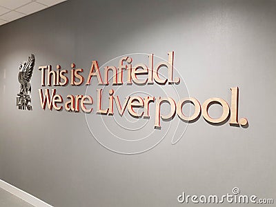 Anfield Football Stadium Editorial Stock Photo