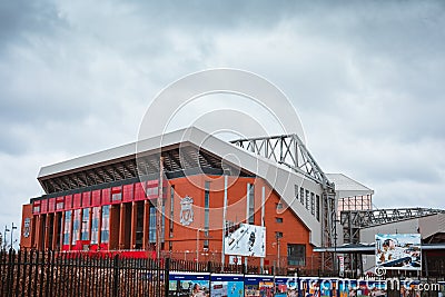 Anfield stadium in Liverpool Editorial Stock Photo