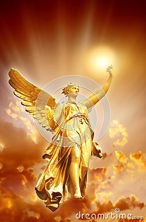 Angel of Divine Light Stock Photo