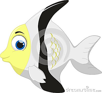 Angel fish cartoon Stock Photo