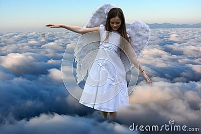 Angel girl Stock Photo