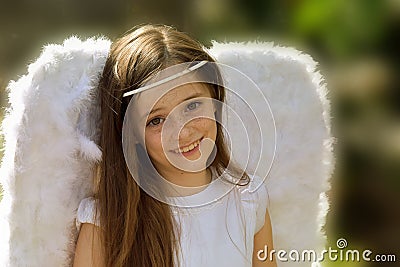 Angel girl Stock Photo