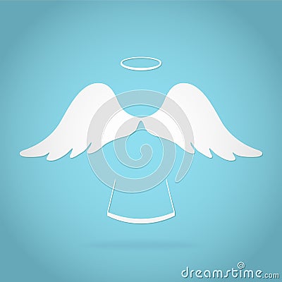 Angel greeting card stock vector illustration design Vector Illustration