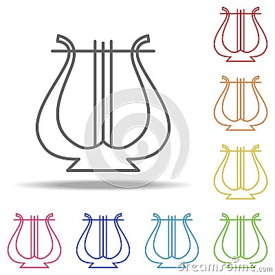 angel harp icon. Elements of Web in multi colored icons. Simple icon for websites, web design, mobile app, info graphics Stock Photo
