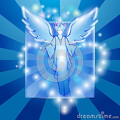 Angel of love Vector Illustration