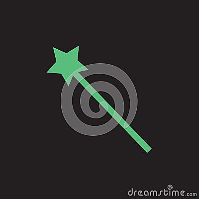 angel magic wand. Vector illustration decorative background design Cartoon Illustration