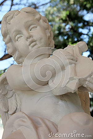 Angel musician Stock Photo