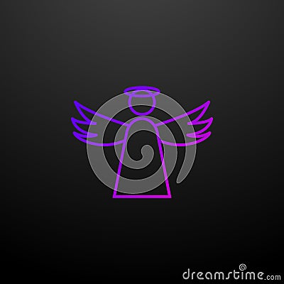 Angel outline nolan icon. Elements of religion set. Simple icon for websites, web design, mobile app, info graphics Stock Photo