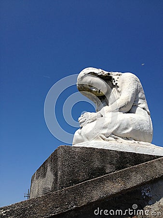 Angel of Saint Louis Cemetery, New Orleans Stock Photo