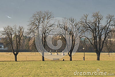 Angel statues in Maribor Slovenia Stock Photo