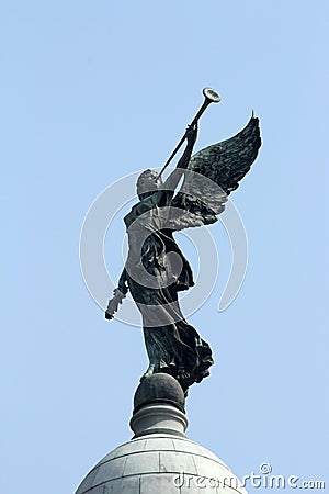 Angel of victory, Victoria Memorial, Kolkata, India Stock Photo