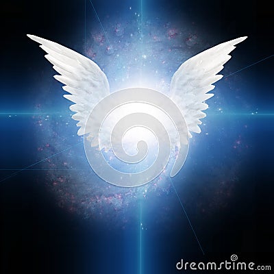 Angel winged Stock Photo