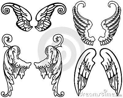 Angel Wings Vector Illustration