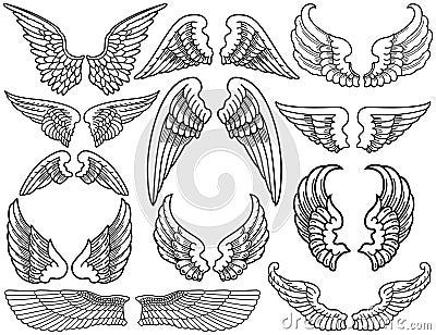 Angel Wings Vector Illustration