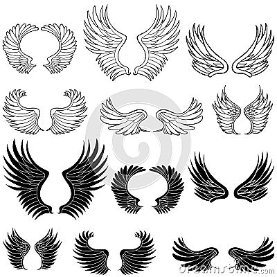 Angel Wings Vector Illustration