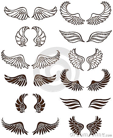 Angel Wings Vector Illustration