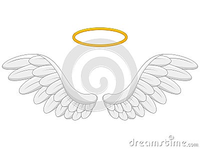 Angel wings cartoon Vector Illustration
