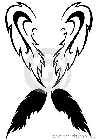 Angel wings vector Vector Illustration