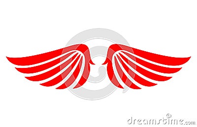 Angel wings vector icon Vector Illustration