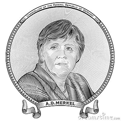 Angela Dorothea Merkel Editorial Stock Photo