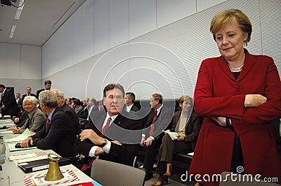 Angela Merkel Editorial Stock Photo