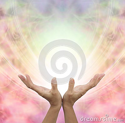 Angelic Healing Energy Stock Photo