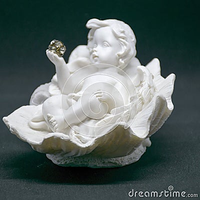 Small ceramic angel Stock Photo