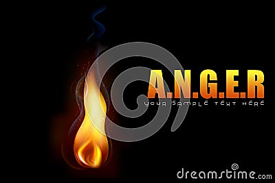 Anger Background Vector Illustration